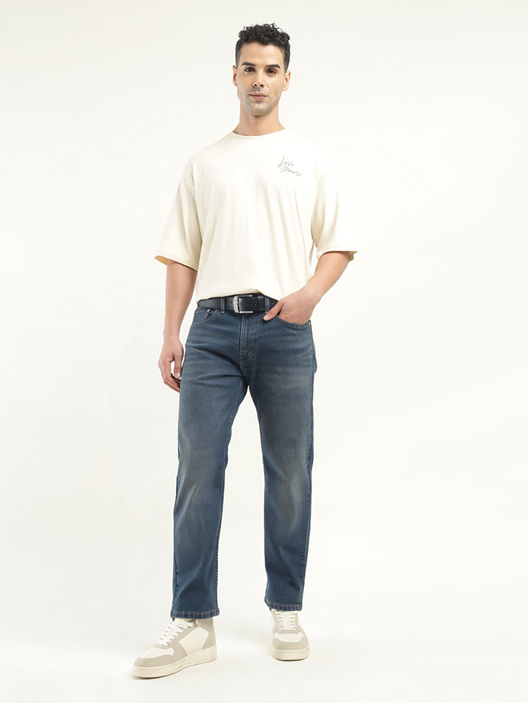 Men's 550 Relaxed Tapered Fit Indigo Jeans