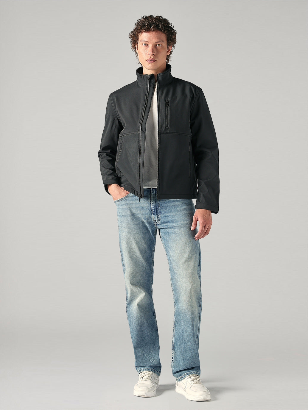 Men's Solid Regular Fit Commuter Jacket - bb6b6aea-fa4d-4f6b-a58e-87a1e6198e70 View
