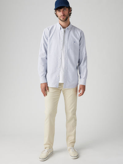 Men's Cream Regular Fit Chinos