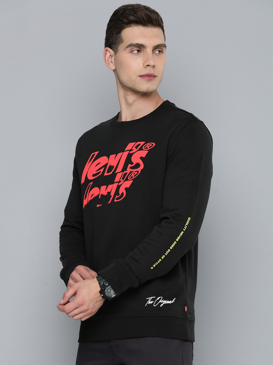 Men's Brand Logo Crew Neck Sweatshirt