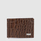 Men's Brown Textured Card Holder - 61a5791a-a816-4668-818d-107c8708f6ee1742210066555-Men-Brown--Black-textured-Leather-Cardholder-167174221006608-1 View