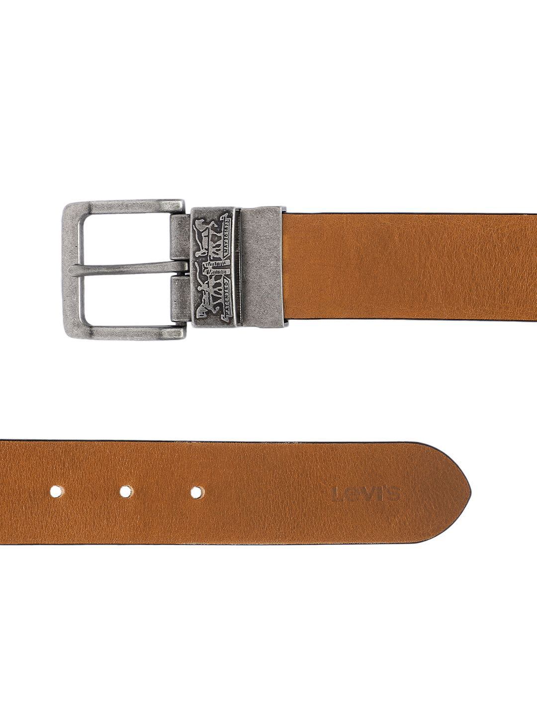 Men's Multicolored Reversible Belt - 61e72f66-fe66-43f2-b34d-4b99024129fe1742206531645-Men-Solid-Reversible-Belt-7351742206531469-3 View