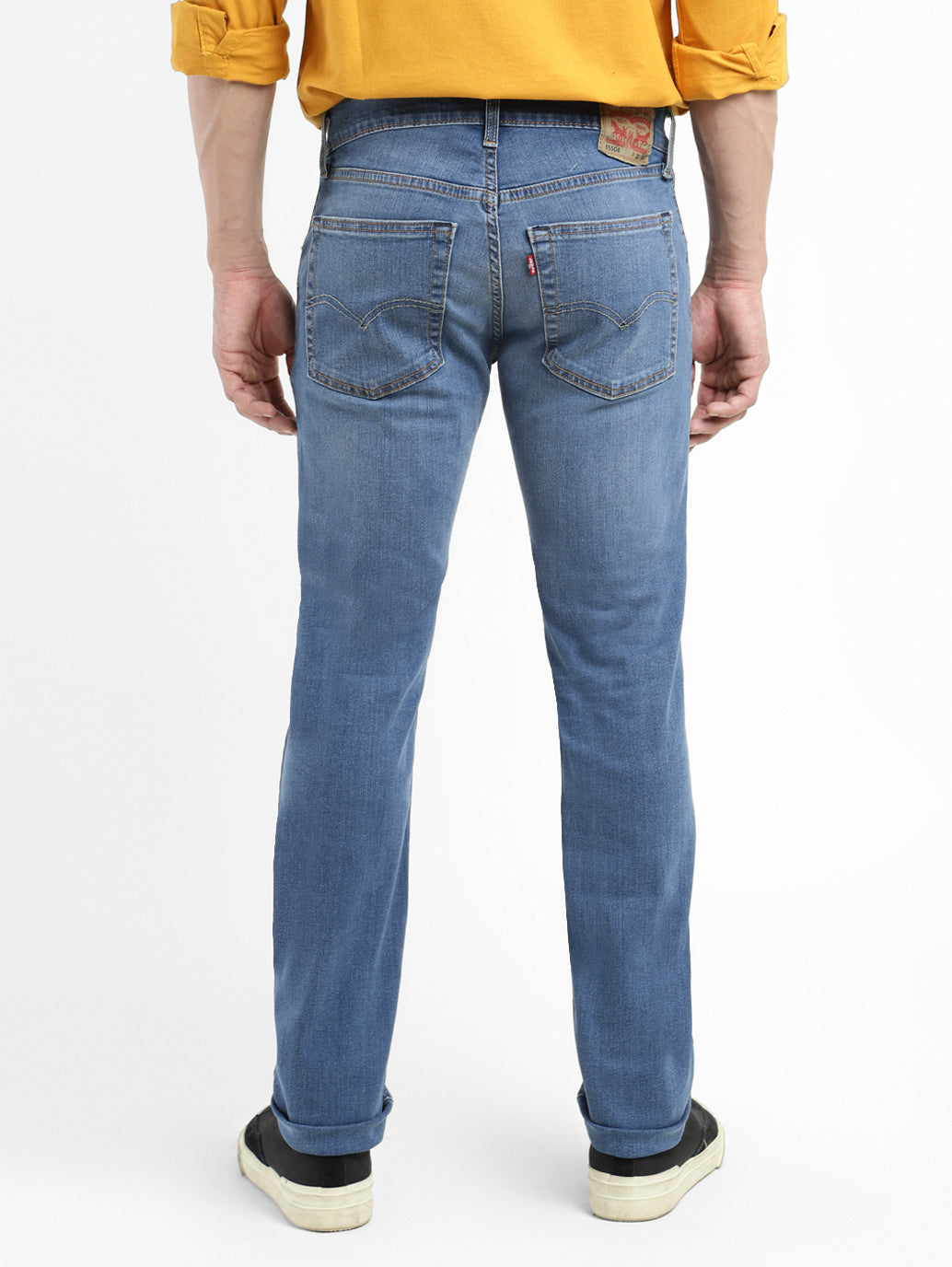Men's 65504 Blue Skinny Fit Mid Rise Jeans - 0c6ea633-3bf6-4e75-89e6-02519e258e62 View