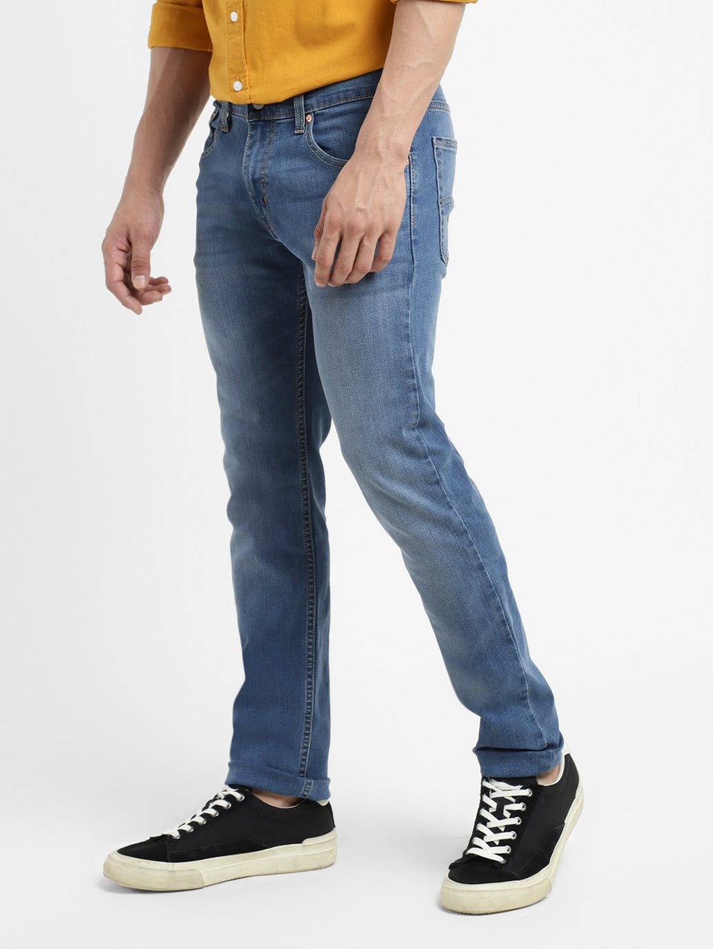 Men's 65504 Blue Skinny Fit Mid Rise Jeans - 4725c8c6-0d24-429d-8ac8-44e53ea7051d View