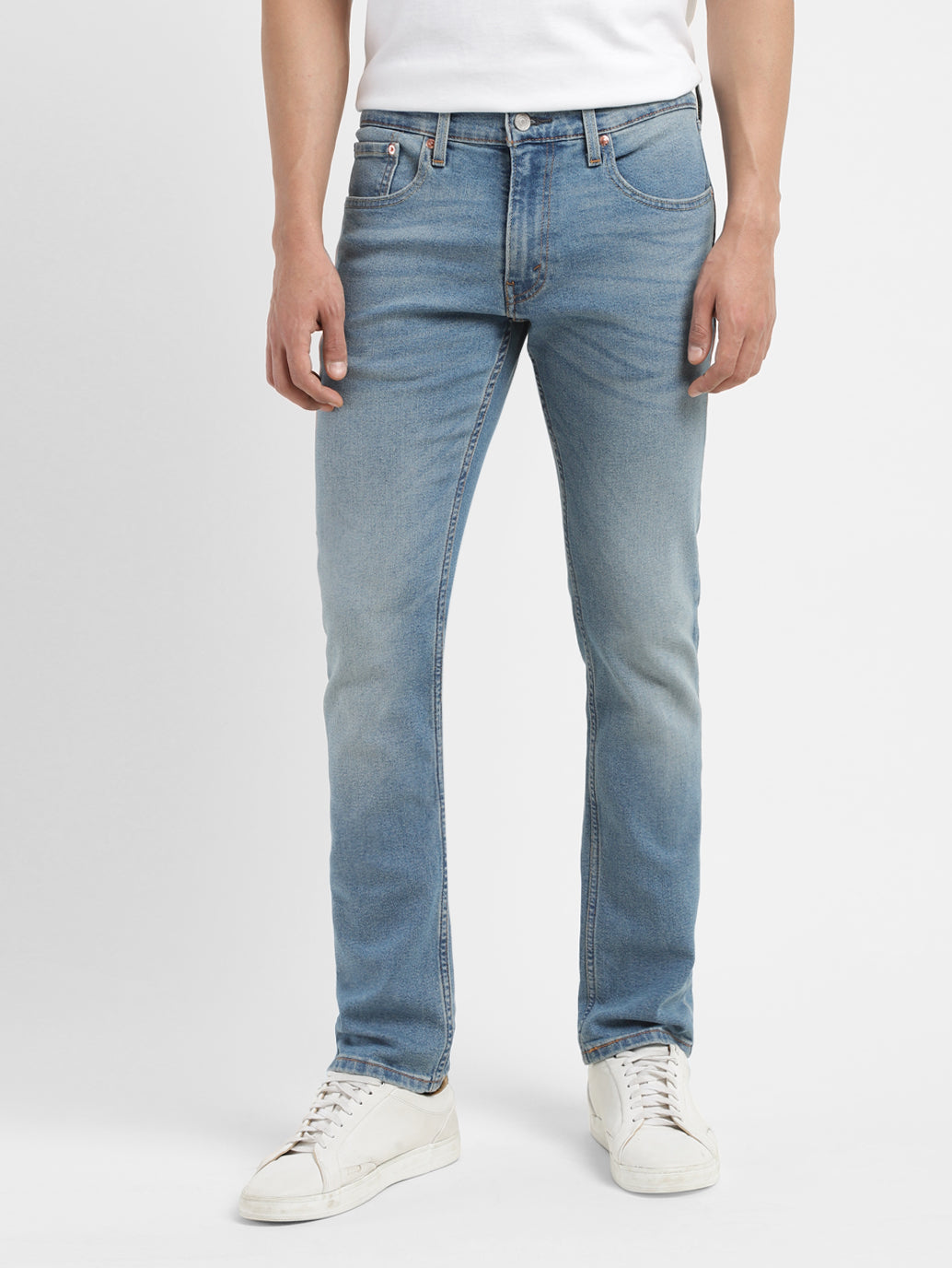 Men's 65504 Indigo Skinny Fit Mid Rise Jeans