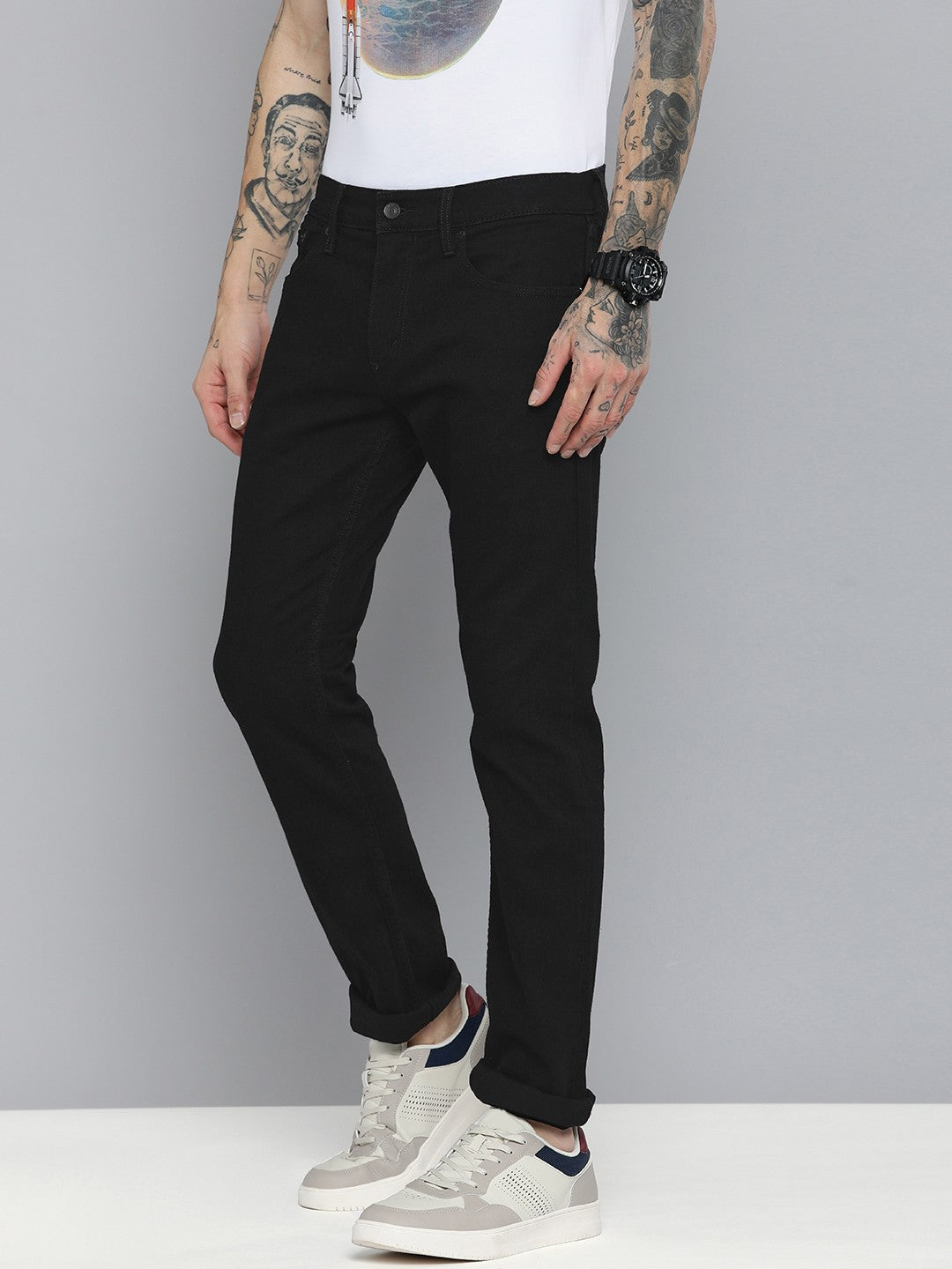 Men's 65504 Black Skinny Fit Jeans