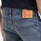 Men's 65504 Blue Skinny Fit Mid Rise Jeans - Detail View