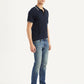 Men's 65504 Blue Skinny Fit Mid Rise Jeans - Side View