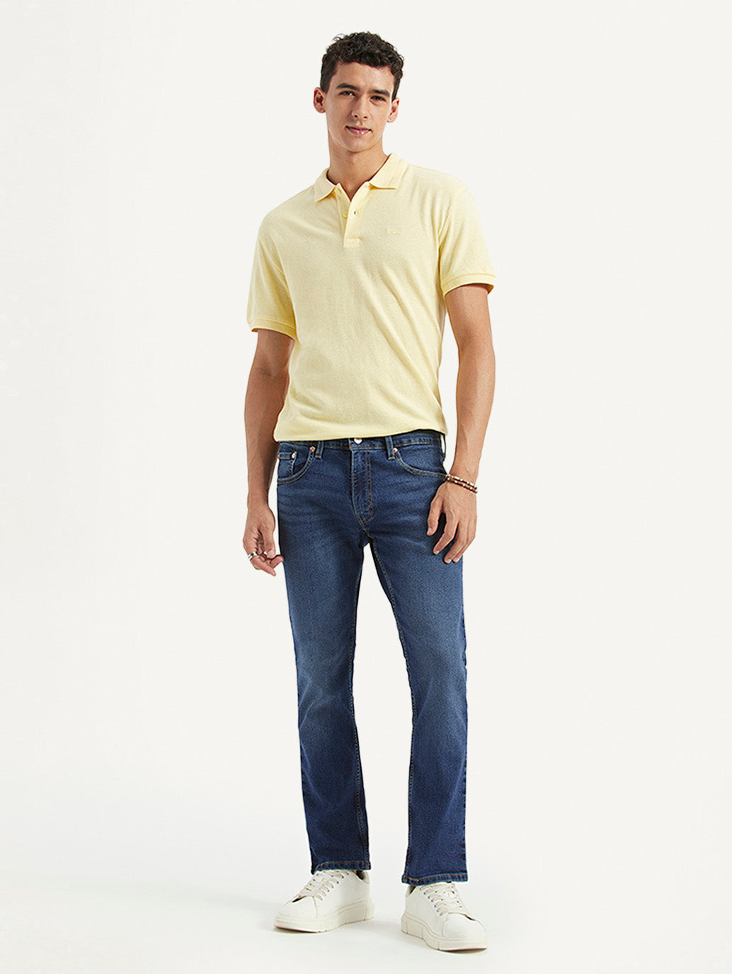 Men's 65504 Blue Skinny Fit Mid Rise Jeans