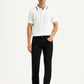 Men's 65504 Black Skinny Fit Mid Rise Jeans - Front View