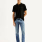 Men's 65504 Light Blue Skinny Fit Mid Rise Jeans - Styleshot View
