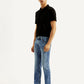 Men's 65504 Light Blue Skinny Fit Mid Rise Jeans - Side View