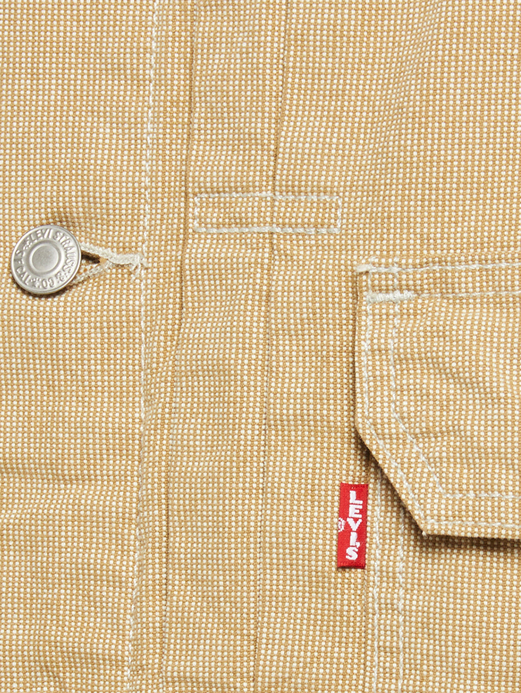 Men's Solid Khaki Relaxed Fit Jacket - 65c20b66200ae11ebaf3a23fafb5bcfc View