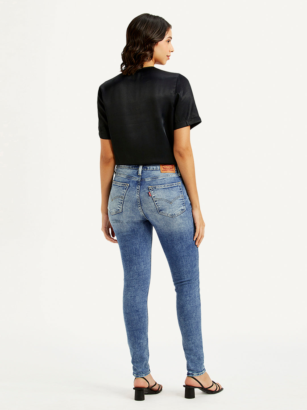 Women's 721 Blue Skinny Fit High Rise Jeans - 65c549e2042c7a9a3f2626dd2201da19 View