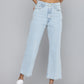 Women's Light Blue Ribcage Cropped Bootcut Fit High Rise Jeans - 671630d615086291ef18a193b4a8b932 View