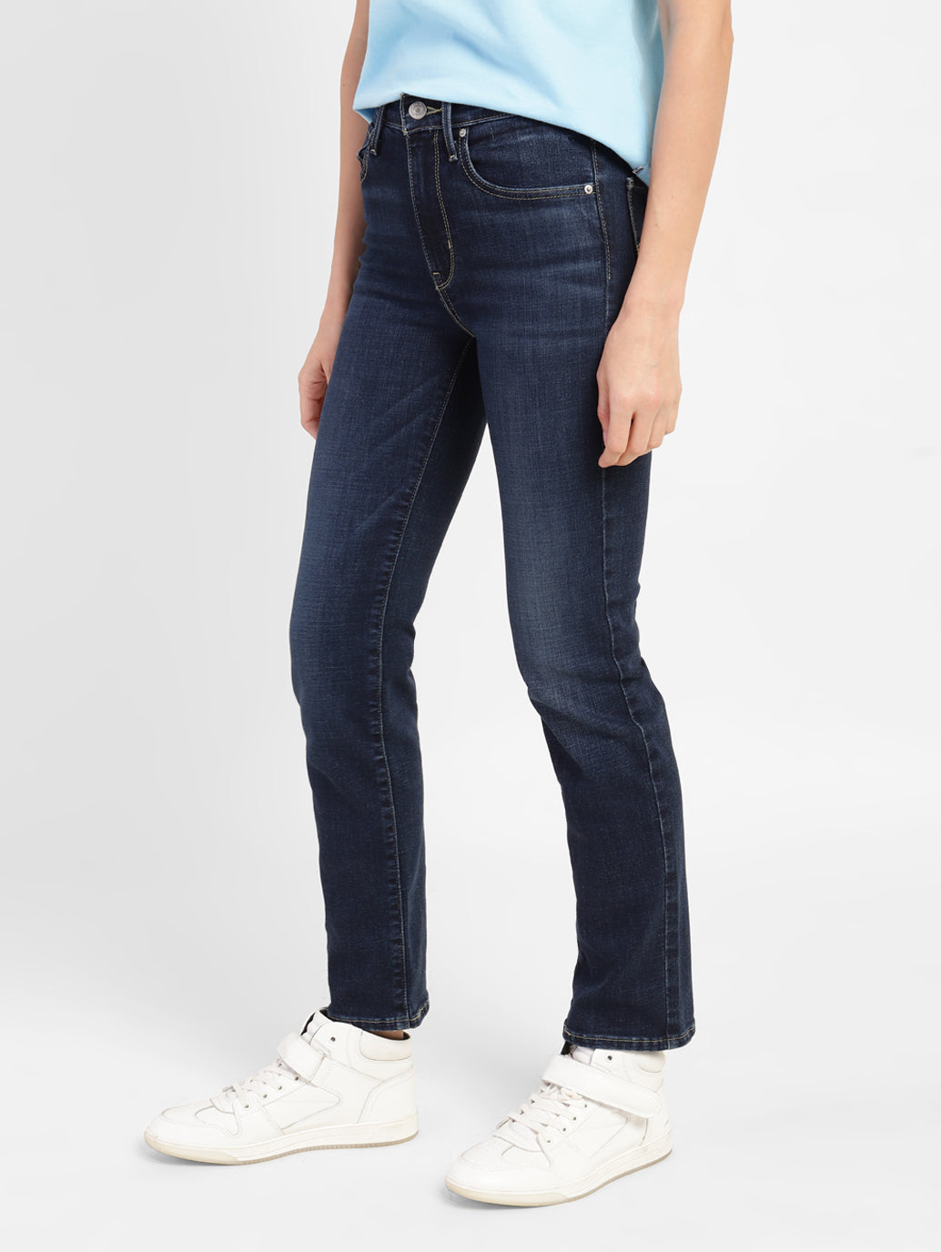 Women's 724 Indigo Slim Straight Fit High Rise Jeans