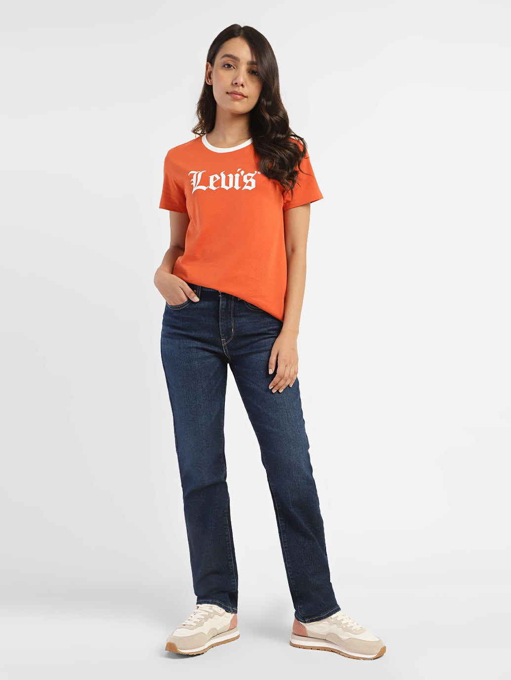 Women's 724 Indigo Slim Straight Fit High Rise Jeans