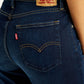 Women's High Rise 724 Slim Fit Navy Jeans