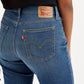 Women's 724 Blue Straight Fit High Rise Jeans - 4fc1a9e6-c2c9-471c-ac84-3f2e2fe3ba82 View