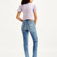 Women's High Rise 724 Slim Straight Fit Indigo Jeans