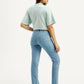 Women's 724 Blue Slim Straight Fit High Rise Jeans - Back View