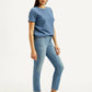 Women's 724 Light Blue Slim Straight Fit High Rise Jeans - Side View