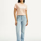 Women's 724 Light Indigo Straight Fit High Rise Jeans - Front View