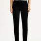 Women's 724 Black Straight Fit High Rise Jeans - Front View