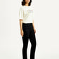 Women's 724 Black Straight Fit High Rise Jeans - Side View