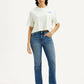 Women's 724 Med Indigo Straight Fit High Rise Jeans - Front View