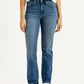 Women's 724 Med Indigo Straight Fit High Rise Jeans - Front View