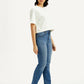 Women's 724 Med Indigo Straight Fit High Rise Jeans - Side View