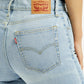 Women's 724 Light Blue Straight Fit High Rise Jeans - Detail View