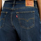 Women's 724 Navy Slim Straight Fit Mid Rise Jeans - Detail View