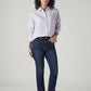 Women's 724 Dark Blue Slim Straight Fit High Rise Jeans - 42c3e24d-7222-453f-93ae-784b9f089e8f View