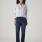 Women's 724 Dark Blue Slim Straight Fit High Rise Jeans - 4cf03f3f-59bb-45e7-8af2-80c40d3ccaa9 View