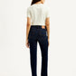 Women's 724 Dark Blue Slim Straight Fit High Rise Jeans - Back View