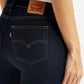 Women's 724 Navy Straight Fit High Rise Jeans - Detail View