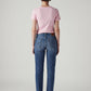 Women's 724 Med Indigo Slim Straight Fit High Rise Jeans - Back View