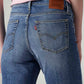 Women's 724 Med Indigo Slim Straight Fit High Rise Jeans - 20 View