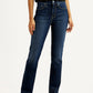 Women's 724 Dark Indigo Slim Straight Fit High Rise Jeans - Front View