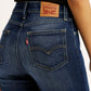 Women's 724 Dark Indigo Slim Straight Fit High Rise Jeans - Detail View