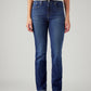Women's 724 Dark Blue Slim Straight Fit High Rise Jeans - Front View