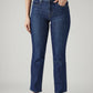 Women's 724 Dark Indigo Slim Straight Fit High Rise Jeans - Front View