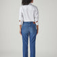 Women's 724 Blue Slim Straight Fit High Rise Jeans - Back View