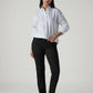 Women's 724 Black Slim Straight Fit High Rise Jeans - Styleshot View