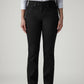 Women's 724 Black Slim Straight Fit High Rise Jeans - Front View