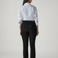 Women's 724 Black Slim Straight Fit High Rise Jeans - Back View