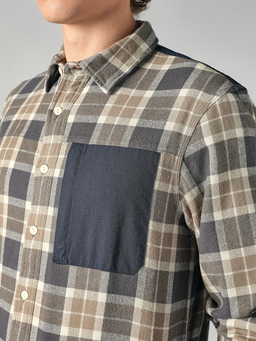 Men's Plaid Relaxed Fit Utility Shirt - b654197c-02c2-4f69-88df-43497266c8fa View