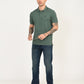 Men's Green Slim Fit Polo T-shirt - d1db9d68-fd34-4284-884b-262a9bd24f0a View